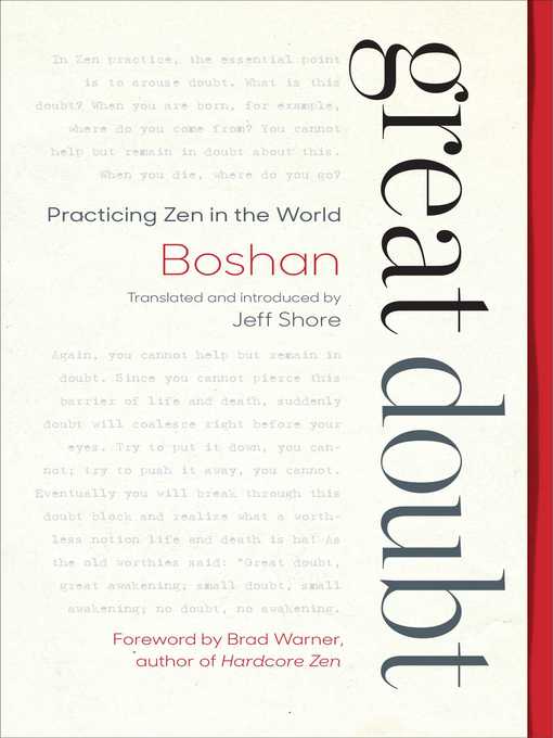 Title details for Great Doubt by Boshan - Available